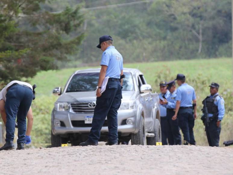 Las imágenes que dejó enfrentamiento entre policías y pandilleros en Azacualpa