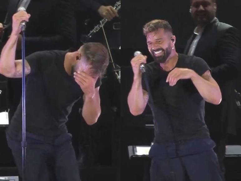 ¡Emotiva sorpresa! Así fue el momento en que los mellizos de Ricky Martin lo sorprenden en pleno concierto