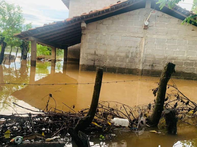 Nuevamente desbordado el río Goascorán en Costa de los Amates: bordos de contención cedieron a la primera tormenta de septiembre