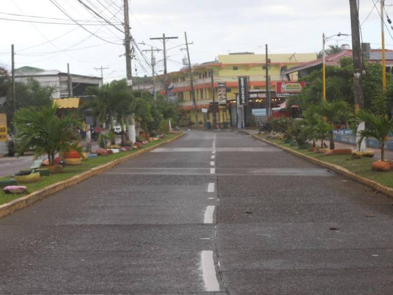 Bajas temperaturas y lluvia se registran en La Ceiba por frente frío