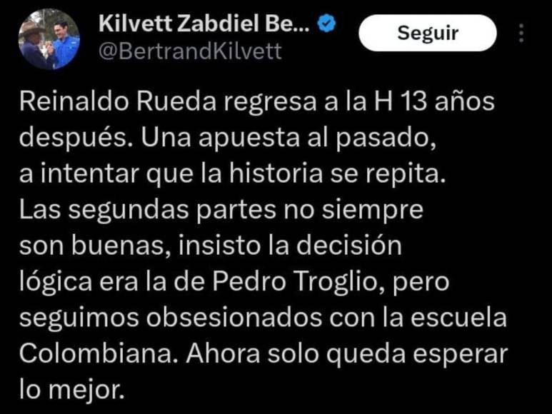 Lo que dice la prensa sobre la llegada de Reinaldo Rueda a la Selección Nacional de Honduras