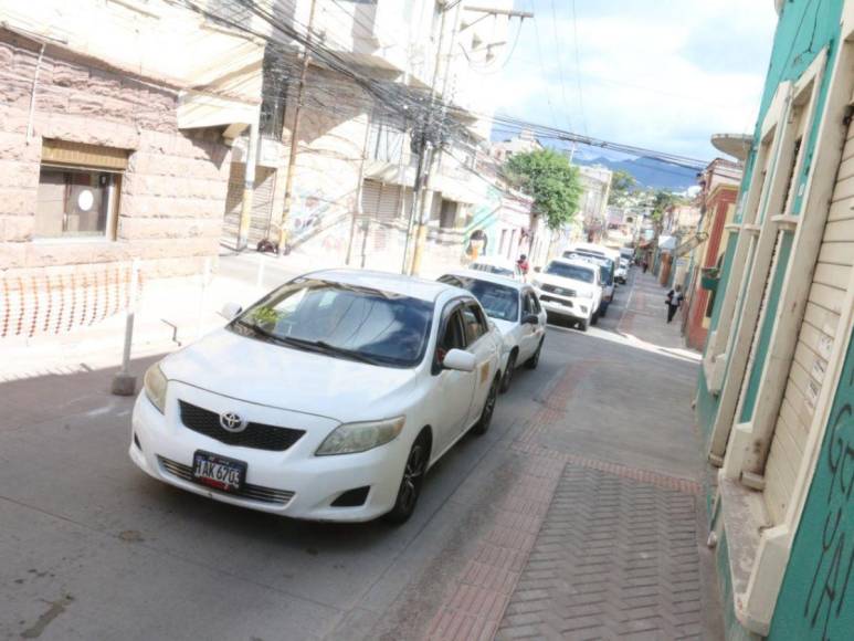 Así lucen los avances en la avenida Cervantes en el centro de Tegucigalpa