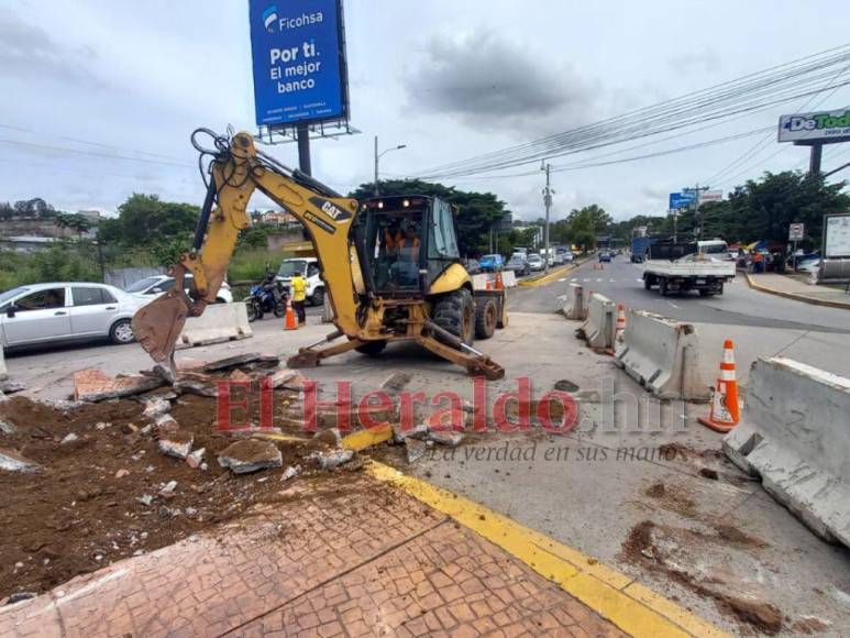 ¿Por qué se destruyó la rotonda de Loarque, en la salida al sur de la capital?