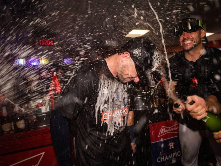 Así celebraron los Astros de Mauricio Dubón el título de la Serie Mundial