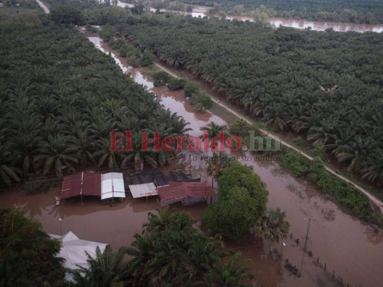 Inundada, destruida y con hambre: Choloma queda sumergida bajo agua, entre lodo y escombros