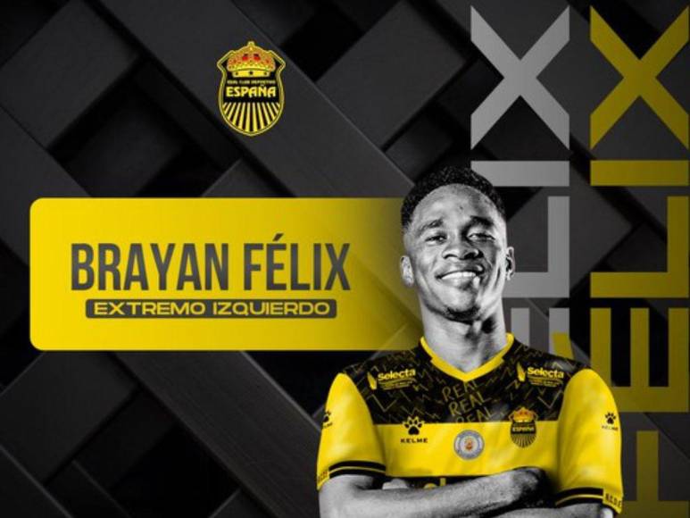 Brayan Félix ficha con Real España, Auzmendi sorprende y Rubidio decide