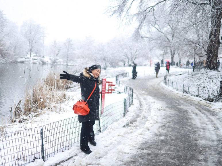 Tormenta de nieve sorprende a Nueva York tras dos años sin nevadas