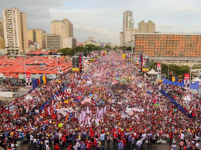 Así se vivió el cierre de campaña presidencial en Venezuela