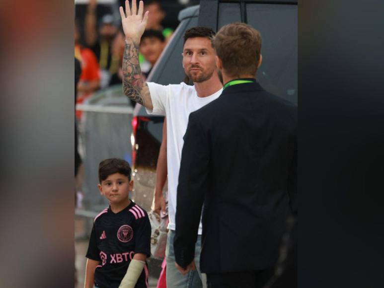 Las primeras imágenes de Messi al llegar al DRV PNK Stadium a su presentación en Inter Miami