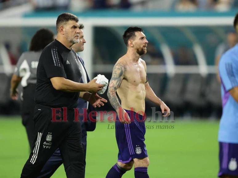 ¿Quién se llevó la camiseta de Messi? Lo que no se vio de la goleada de Argentina sobre Honduras