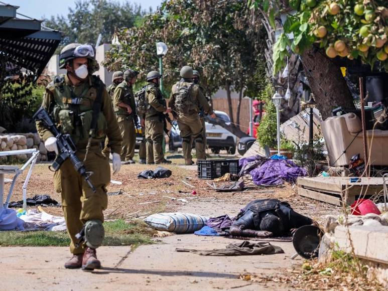 Kfar Aza, donde un tercio de su gente -entre ellos 40 bebés- fue masacrada por Hamás