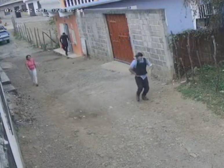 Las imágenes que dejó la captura de pandilleros con indumentaria policial en Sabanagrande