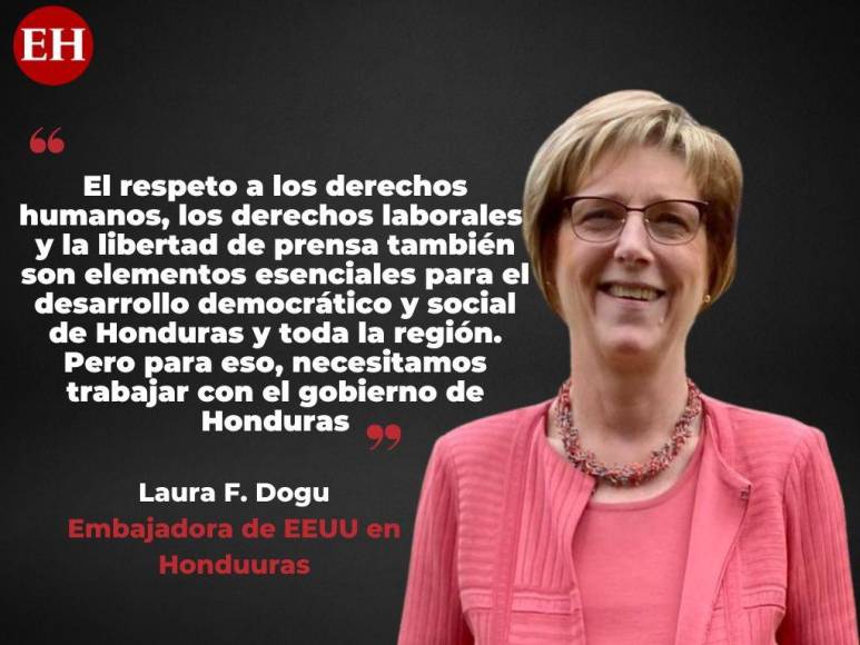 Las frases de la embajadora Laura Dogu sobre Honduras y la preocupación de EEUU