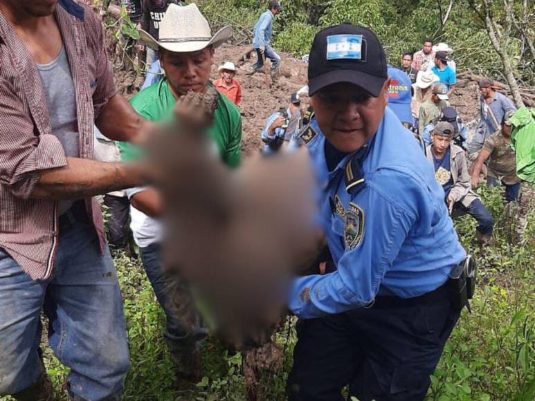 Muerte, personas soterradas y destrucción: lluvias provocan caos en Intibucá