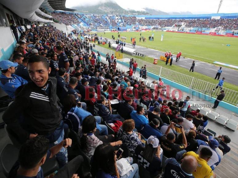 Locura azul, la decepción de Vargas y ambientazo: Las imágenes del Motagua-Real España