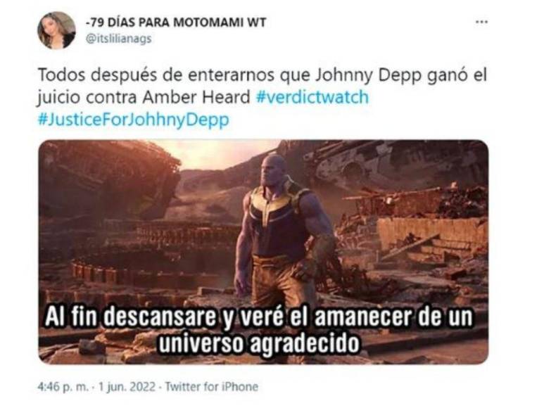 Con divertidos memes internautas reaccionan al triunfo de Johnny Depp