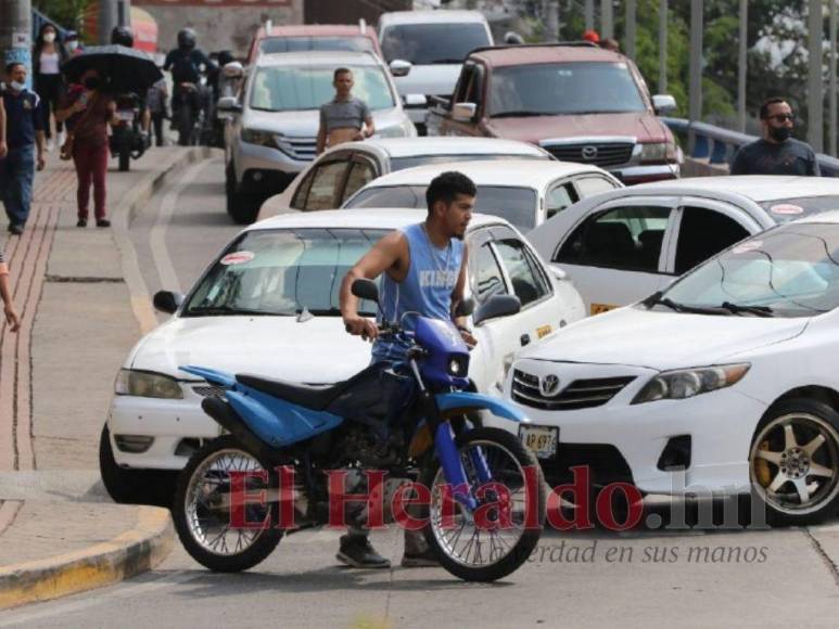 Las 25 imágenes que dejó el paro de transporte en Honduras