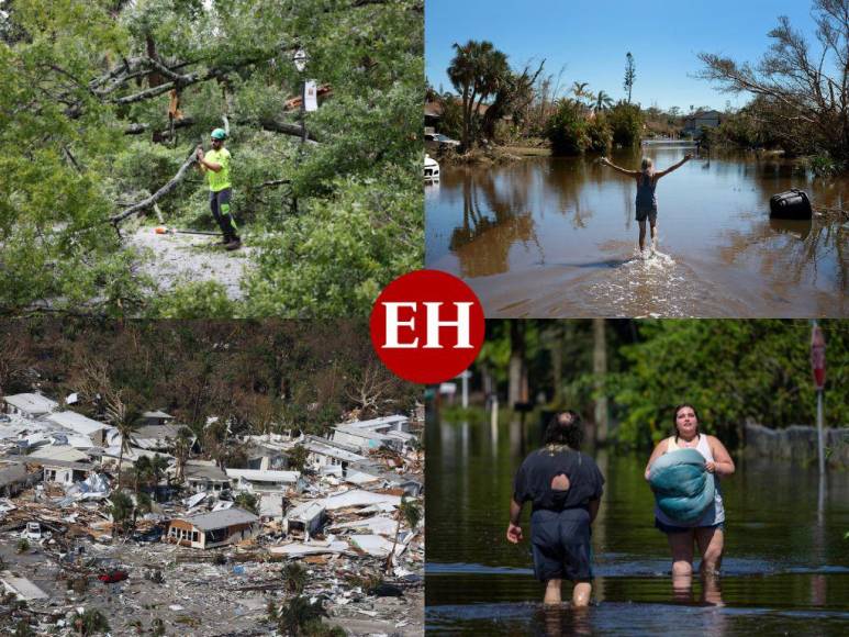 El huracán Ian deja miedo, inundaciones y árboles caídos en el suroeste de Florida