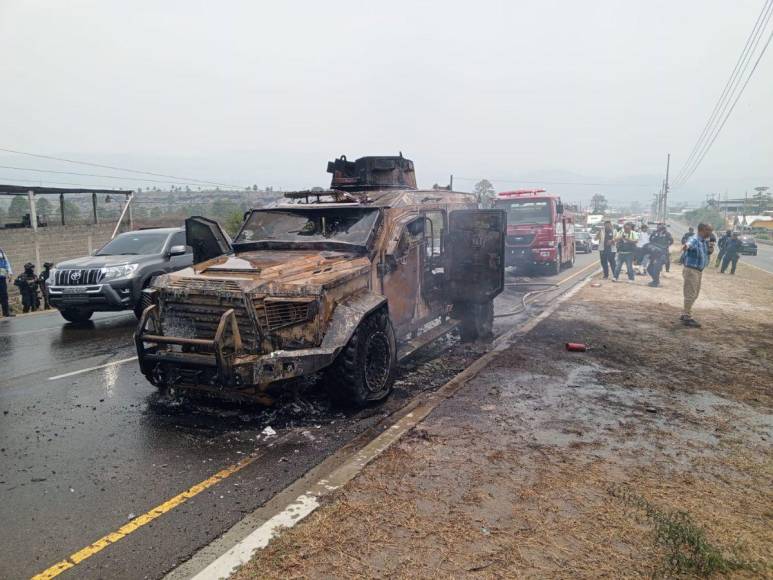 Así quedó la Black Mamba que se incendió en la CA-5