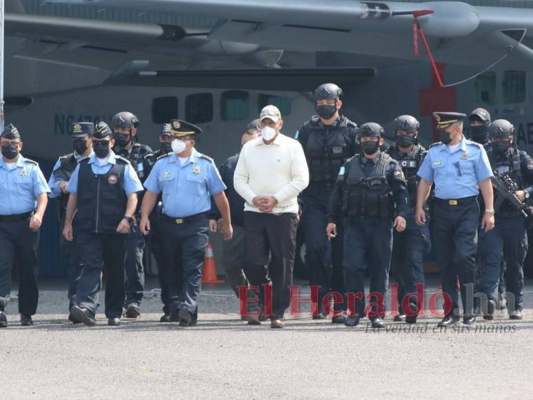 Rápida y bajo fuerte cordón policial, así fue la extradición de “El Tigre” Bonilla a EEUU