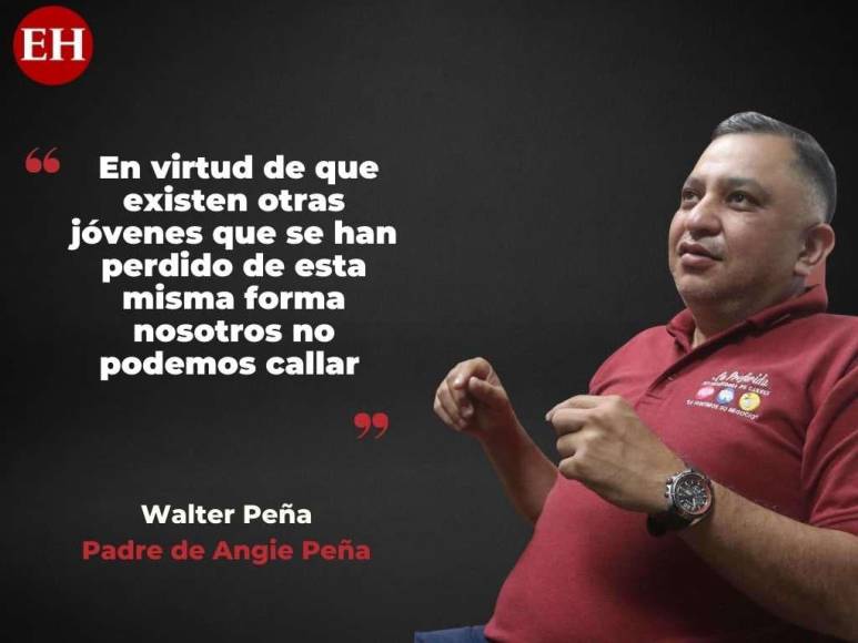 Las frases del padre de Angie Peña a ocho meses de que su hija desapareció en Roatán