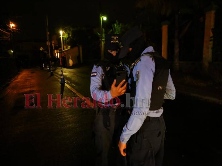 Ambiente que se vive en la zona donde vive Juan Orlando Hernández (Fotos)