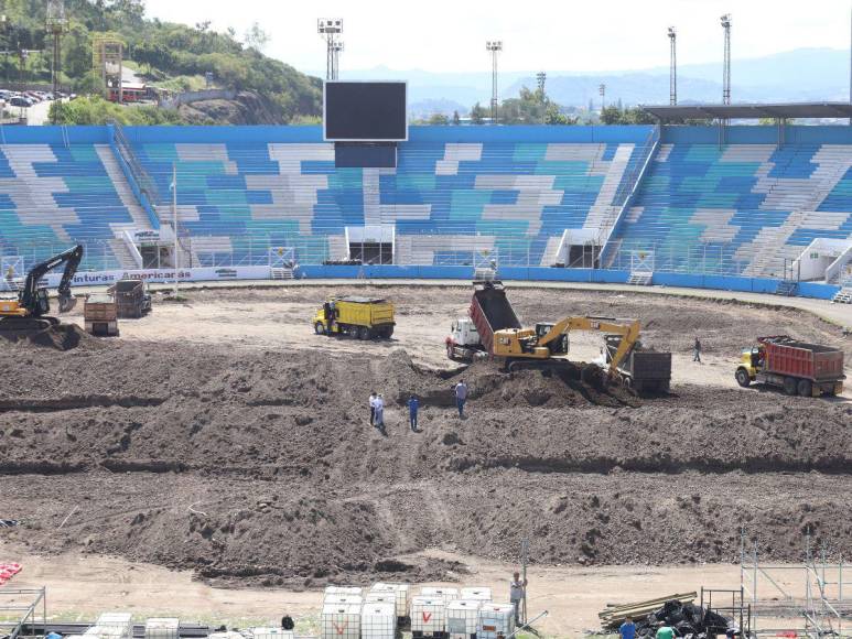 Sistema de drenaje colapsado, pésimo engramillado y varias irregularidades: los hallazgos en el Estadio Nacional