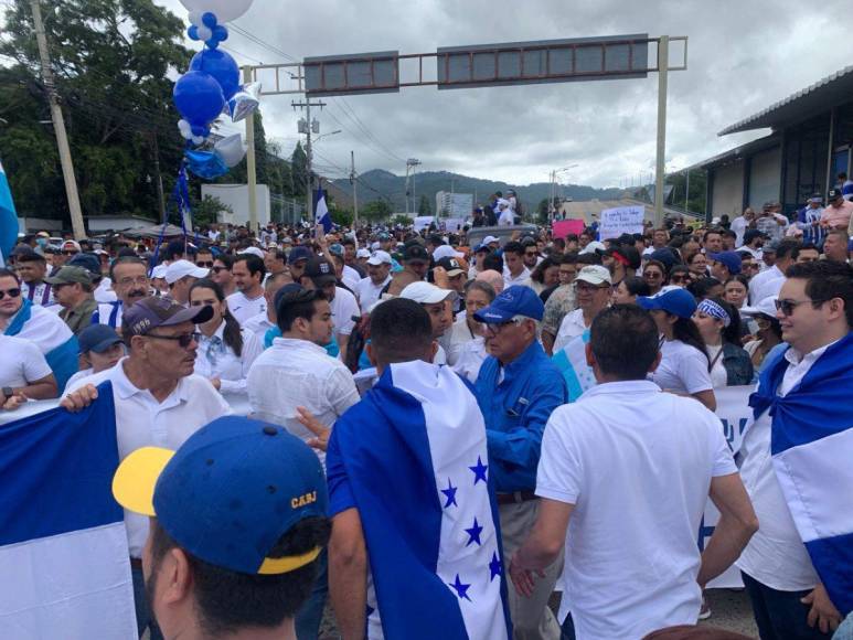 Simpatizantes de la oposición realizan “Gran Marcha por Honduras”