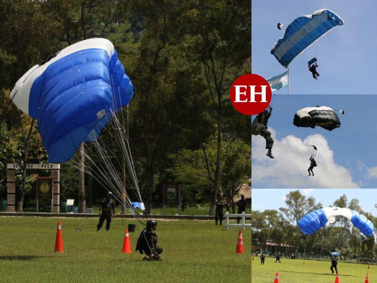 FOTOS: Paracaidistas se alistan para el salto por la Patria el 15 de septiembre