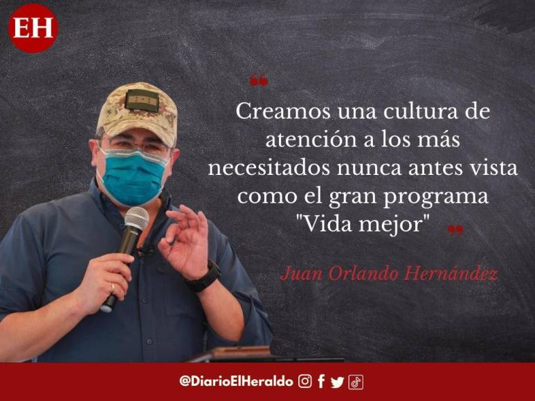 Frases de la despedida del presidente Hernández: “Nuestro gobierno ha sido exitoso en poner en orden y volver la calma al país”