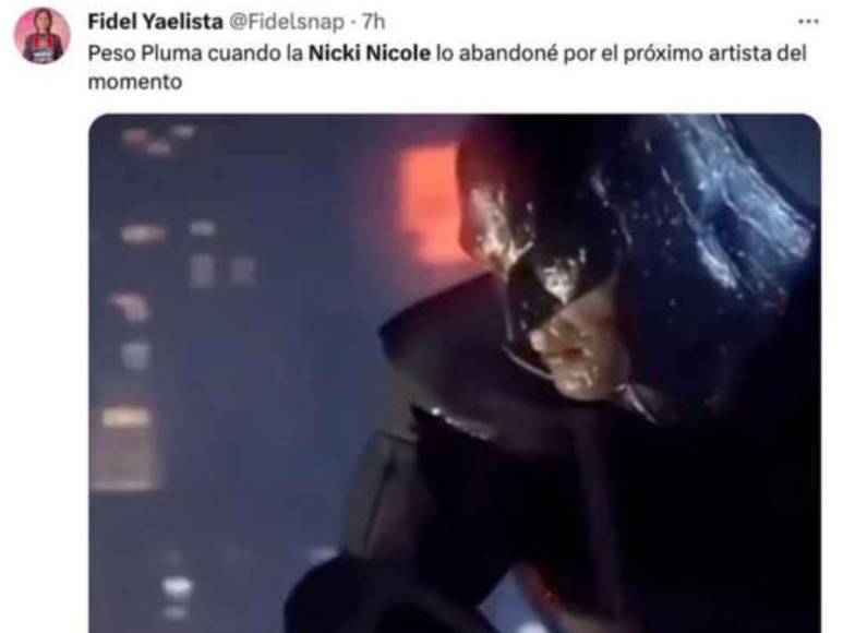 Los memes que ha generado el romance entre Nicki Nicole y Peso Pluma