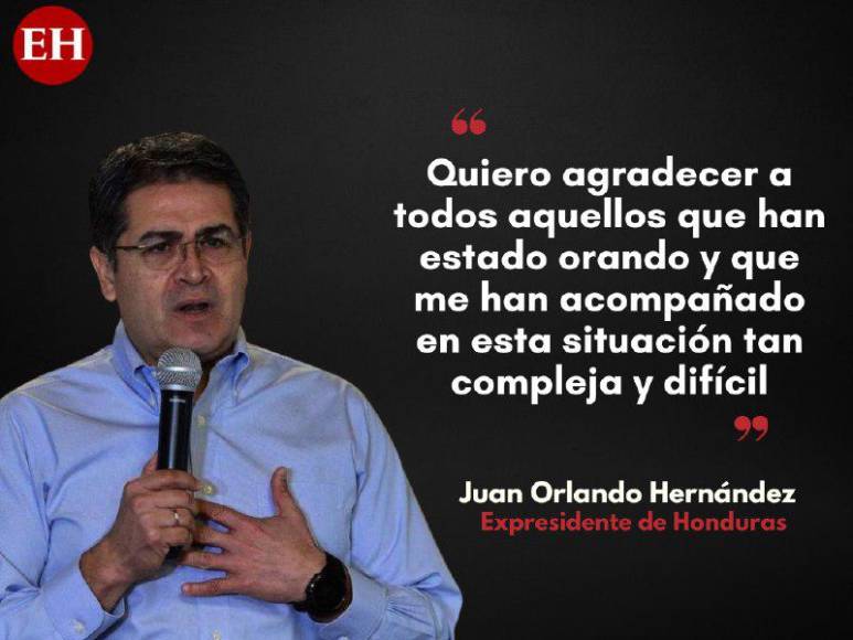 Las frases de JOH por su extradición: ‘Que nadie viva lo que mi familia y yo estamos viviendo‘