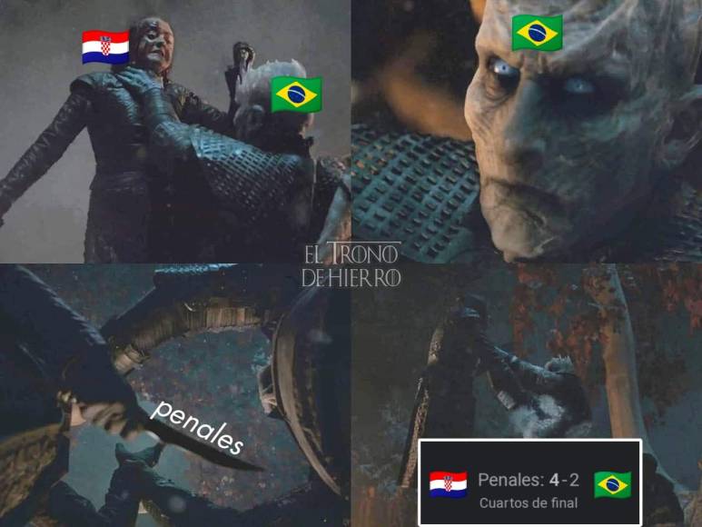 ¡No perdonan! Divertidos memes destrozan a Brasil tras caer eliminado en penales ante Croacia