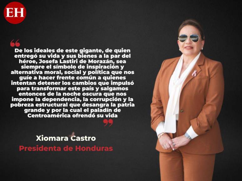 Incluir Cátedra Morazánica en los centros educativos: frases de Xiomara Castro en el Día del Soldado