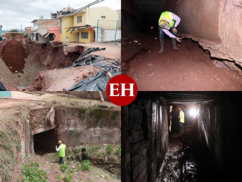 Así es la caja puente que tiene bajo amenaza de más socavones a Prados Universitarios (Fotos)