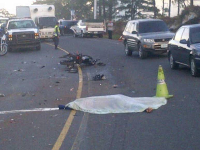 ¿Cuántos niños han muerto a causa de un accidente de motocicleta en Honduras?