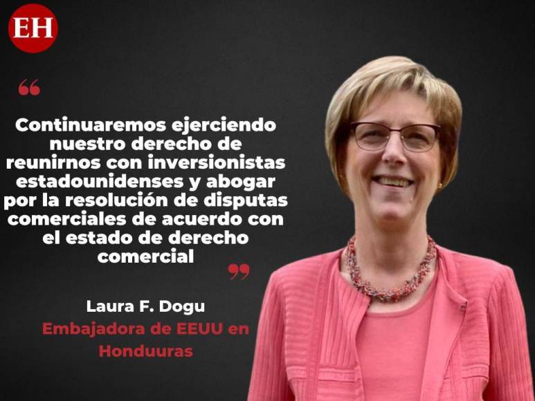 Las frases de la embajadora Laura Dogu sobre Honduras y la preocupación de EEUU