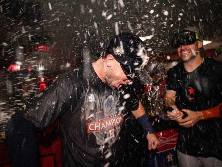 Así celebraron los Astros de Mauricio Dubón el título de la Serie Mundial