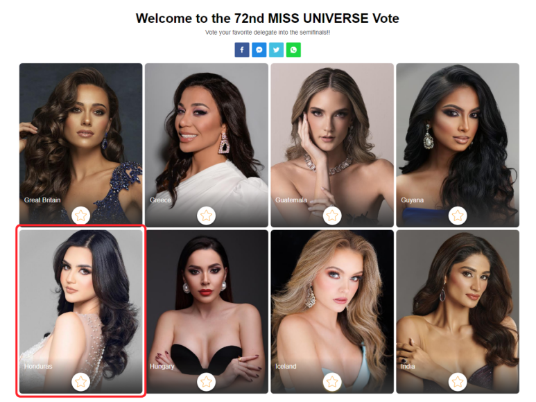 El paso a paso para votar por Zu Clemente en el Miss Universo