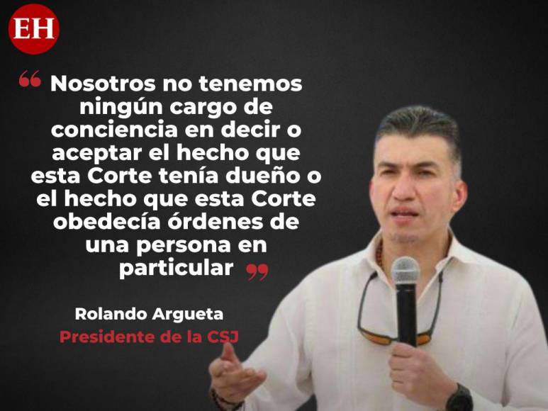 Las frases de Rolando Argueta sobre si la CSJ respondió a intereses de JOH