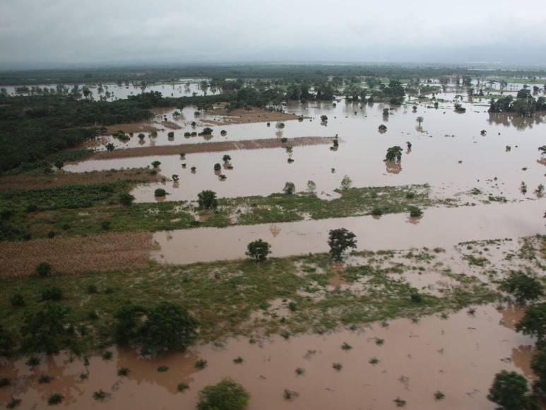 Fuertes lluvias inundan a El Progreso y el Valle de Sula