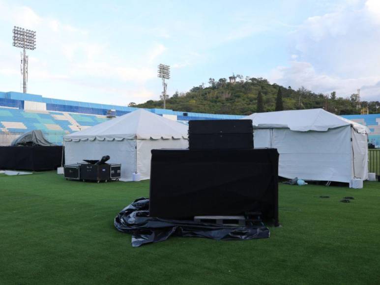 Así avanzan los preparativos en el Estadio Nacional y el cerro Juana Laínez para este 15 de septiembre