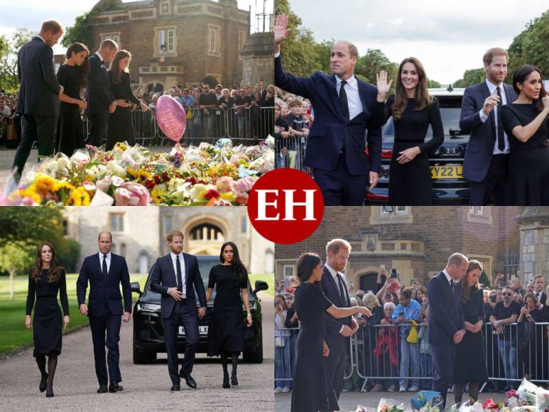 Meghan Markle, Kate Middleton y los príncipes William y Harry: Reunidos por la muerte de la reina Isabel II