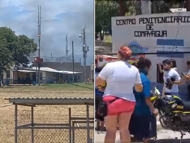 Las primeras imágenes que deja incendio tras amotinamiento en Centro Penal de Comayagua