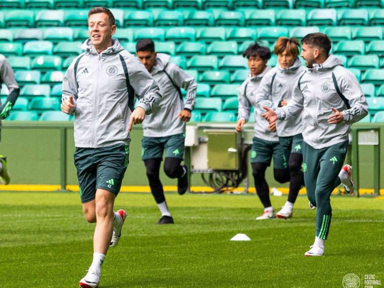 Sonriente y emocionado por jugar: así entrenó Luis Palma con el Celtic previo a su debut en Champions