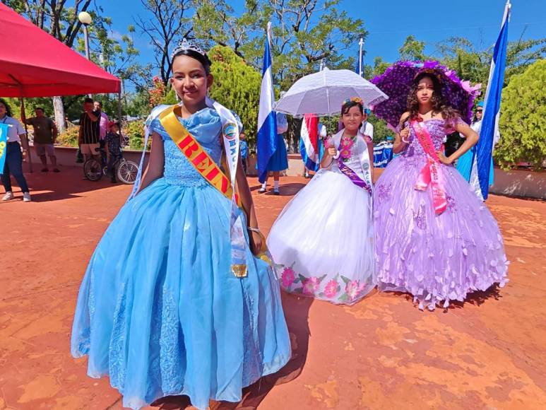 Niños de Marcovia, Choluteca, celebran Independencia Patria