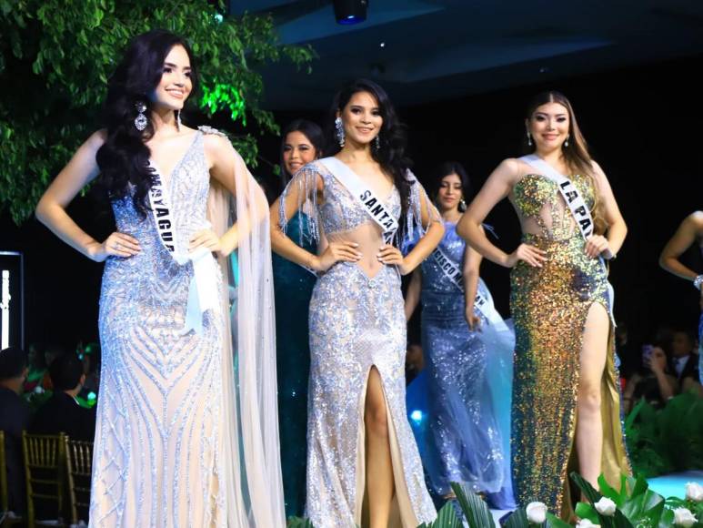 Brillo y sofisticación en el desfile de gala de las concursantes en Miss Honduras Universo 2023