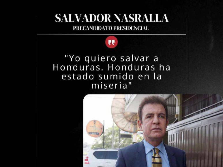 Las frases con las que Salvador Nasralla justifica su intención de adherirse al Partido Liberal