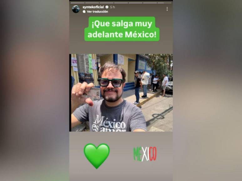 Famosos que fueron a votar en las elecciones de México 2024