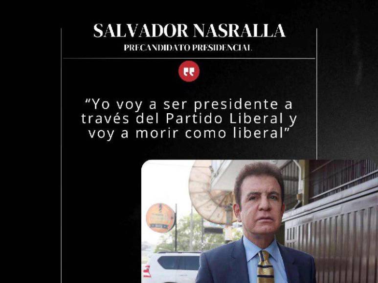 Las frases con las que Salvador Nasralla justifica su intención de adherirse al Partido Liberal